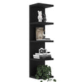 LitaEther 5 Tier Lack Floating Shelf, White Wall Shelf Unit,Display Shelf