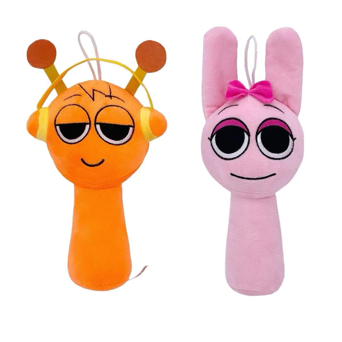 Sprunki Plush,10In Sprunki Game Plush, Realistic Cute Soft Stuffed Animal Doll Pillos Game Fans Boy Girl Kids(Sprunki-2Pcs-1)