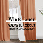 Panelsburg Halloween Curtains For Living Room,Dark Orange Linen Cotton Look Decorative Curtains For Bedroom Fall Decor