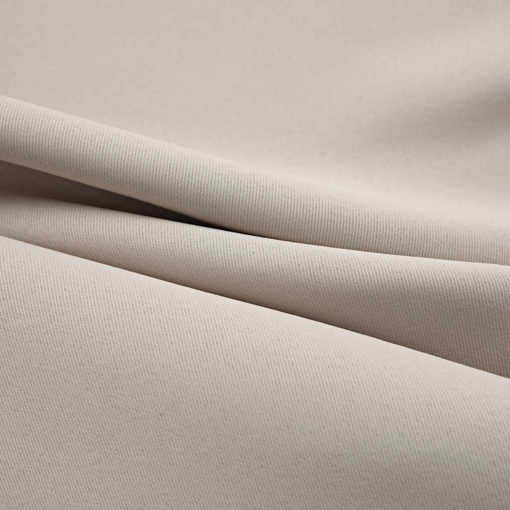 Vidaxl Beige Blackout Curtains With Rings, Simple Elegant Design, 2 Pcs Set, Resistant Fabric, 37"X95", Light Blocking, Machine Washable