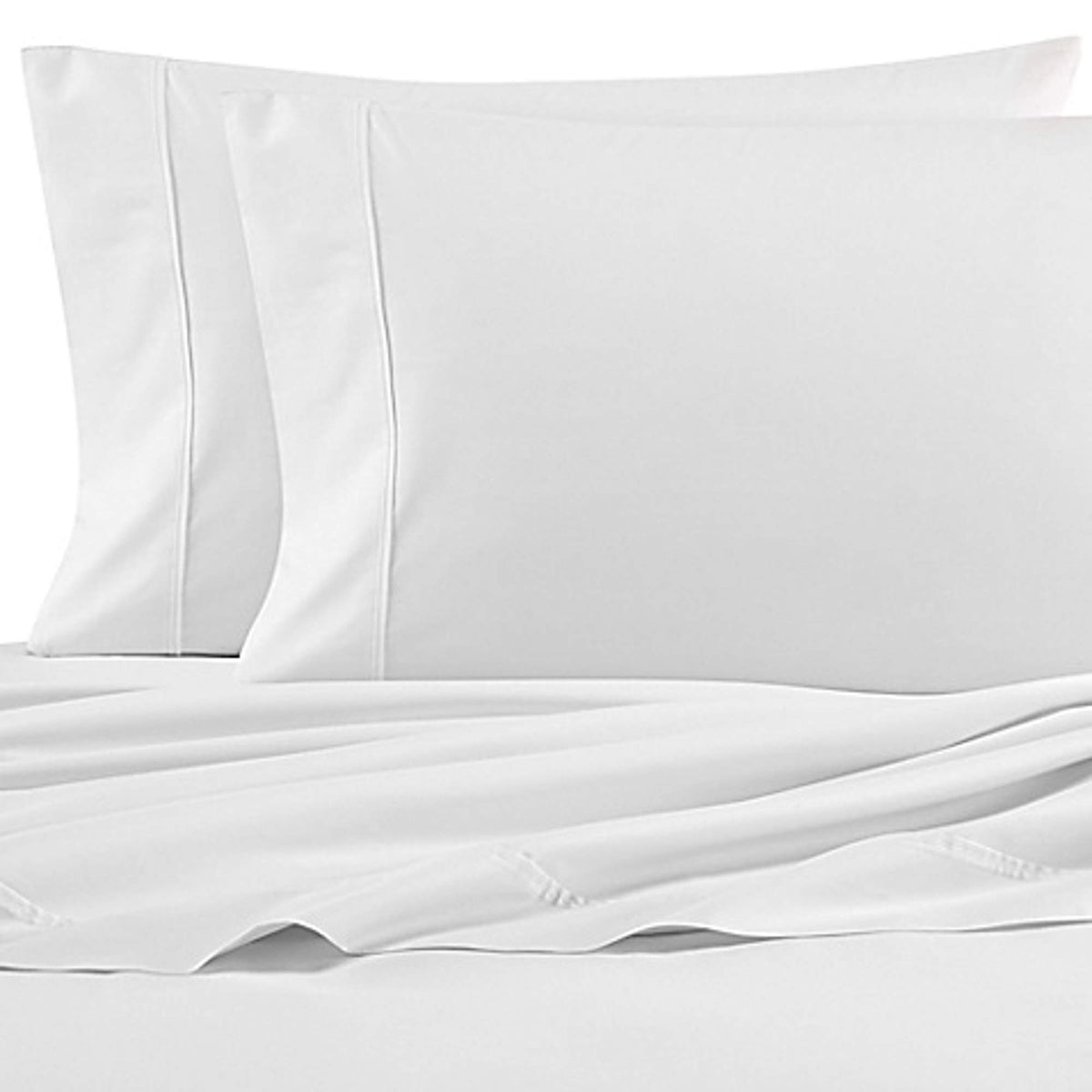 Nautica - King Sheet Set, Cotton Percale Bedding Set, Crisp & Cool, Lightweight & Breathable (White, King)