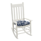 Arden Selections Outdoor Wicker Chair Cushion, 20 X 18, Rain-Proof, Fade Resistant 20 X 18, Sapphire Blue Ashland Jacobean