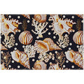 Seabreeze Sz6 Black Coastal Rug Rectangle 8' X 10'