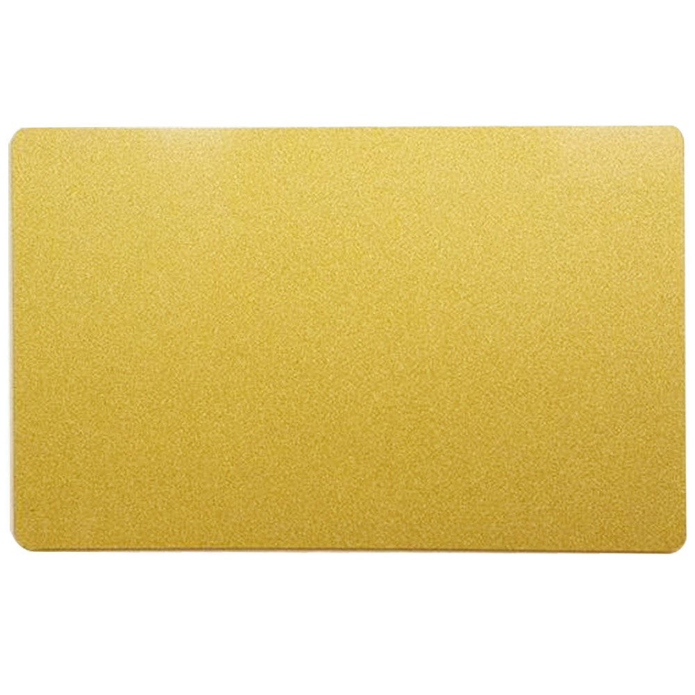 Ebamaz Sublimation Print Metal Business Cards Tablet Thick 86X54Mm Pack Of 10Pcs (Aluminum 0.45Mm Thickness, Pearled Golden, Bla