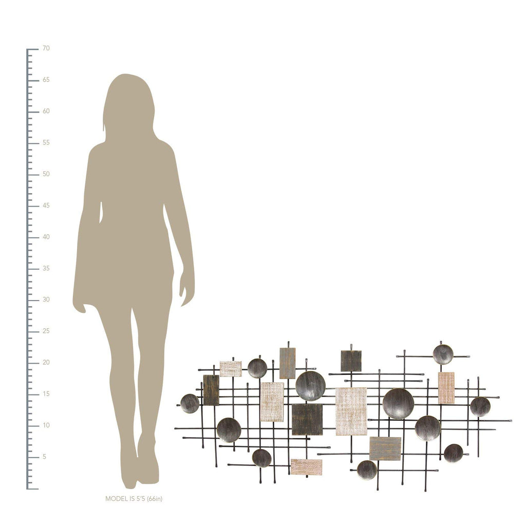 HomeRoots Large Modern Industrial Wall Decor