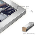 Renditions 5X7 Inch Solid Wood Picture Frame, High Definition Glass And High-End Modern Style Ready For Wall And Tabletop Photo