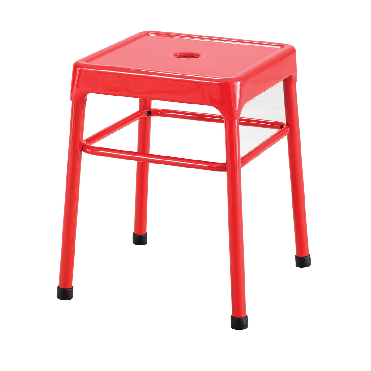 Safco Products Steel Stool Standard Height, Red