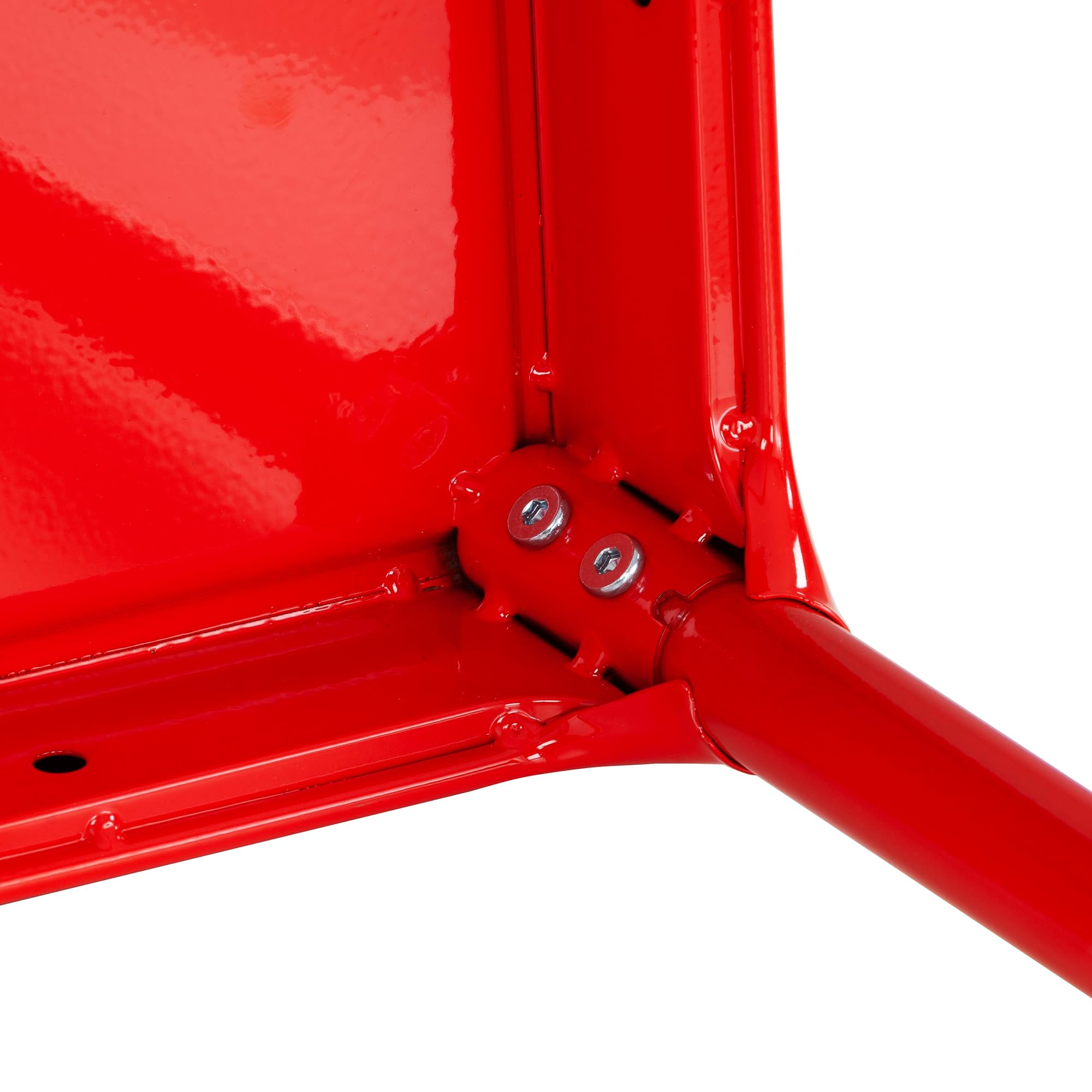 Safco Products 6603 Steel Stool, 15&quot; H, Sturdy Construction, Durable Powder Coat Finish, Includes Nylon Leg Caps and Leveling Feet, Red