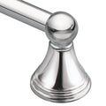 Moen Preston Collection Chrome 24-Inch Single Bathroom Towel Bar, Wall Mounted Towel Hanger for Bath or Kitchen, DN8424CH