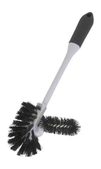 Dependable Industries Inc. Essentials Toilet Bowl Brush Set With Rim Cleaner And Holder Set - Toilet Bowl Cleaning System With S