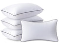 Mzoimzo Bed Pillows For Sleeping- Queen Size Set Of 4, Cooling Hotel Quality With Down Alternative Fill For Back, Stomach Or Sid