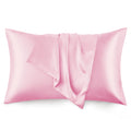 Love'S Cabin Silk Satin Pillowcase For Hair And Skin (Pink, 20X30 Inches) Slip Pillow Cases Queen Size Set Of 2 - Satin Cooling
