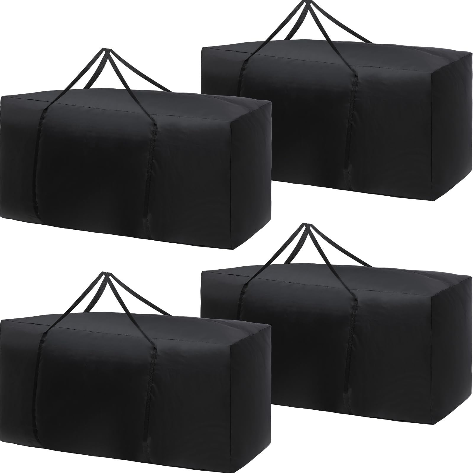 Silkfly 4 Pcs Patio Cushion Storage Bags 68' L X 30' W X 20' H Outdoor Cushion Storage Bag Waterproof Extra Large 420D Oxford