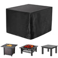 Womaco Heavy Duty Square Patio Fire Pittable Cover, Waterproof Outdoor Furniture Cover (44 X 44 X 22, Black)