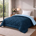 HOMEKART 220 GSM Microfiber Reversible Comforter for Single Bed,Ultra Soft, SkinFriendly & Hypoallergenic Solid Blanket|Lightwe