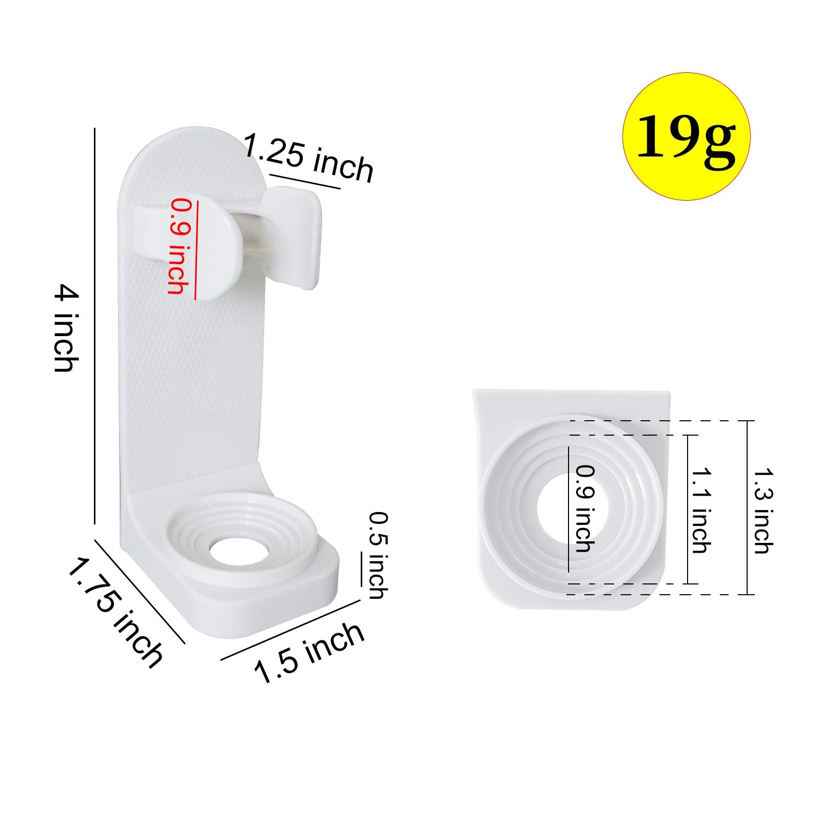 Andiker Electric Toothbrush Holder, Wall Mounted,Space-Saving Tooth Brush Stand To Keep Drying (2)