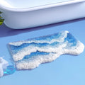 Cute Bath Mats for Bathroom Decor, Moss Bathroom Rugs, Non-Slip Soft Plush Shaggy Bath Carpet