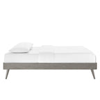 Modway Margo Queen Wood Platform Bed Frame In Gray