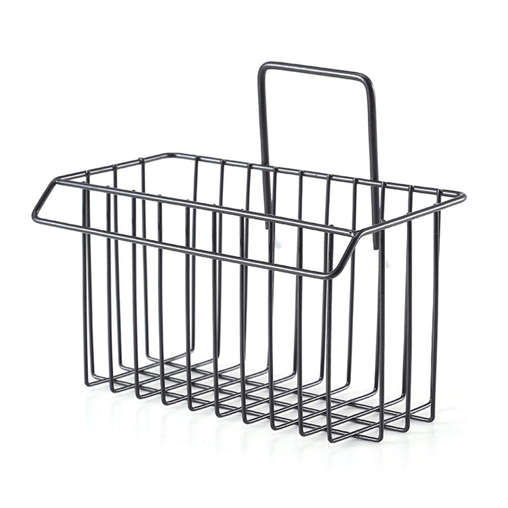 Toriox Self Adhesive Metal Wall Hanging Sink Caddy Organizer Basket Shelf for Sink Sponge Holder, Shampoo, Conditioner, Liquid a