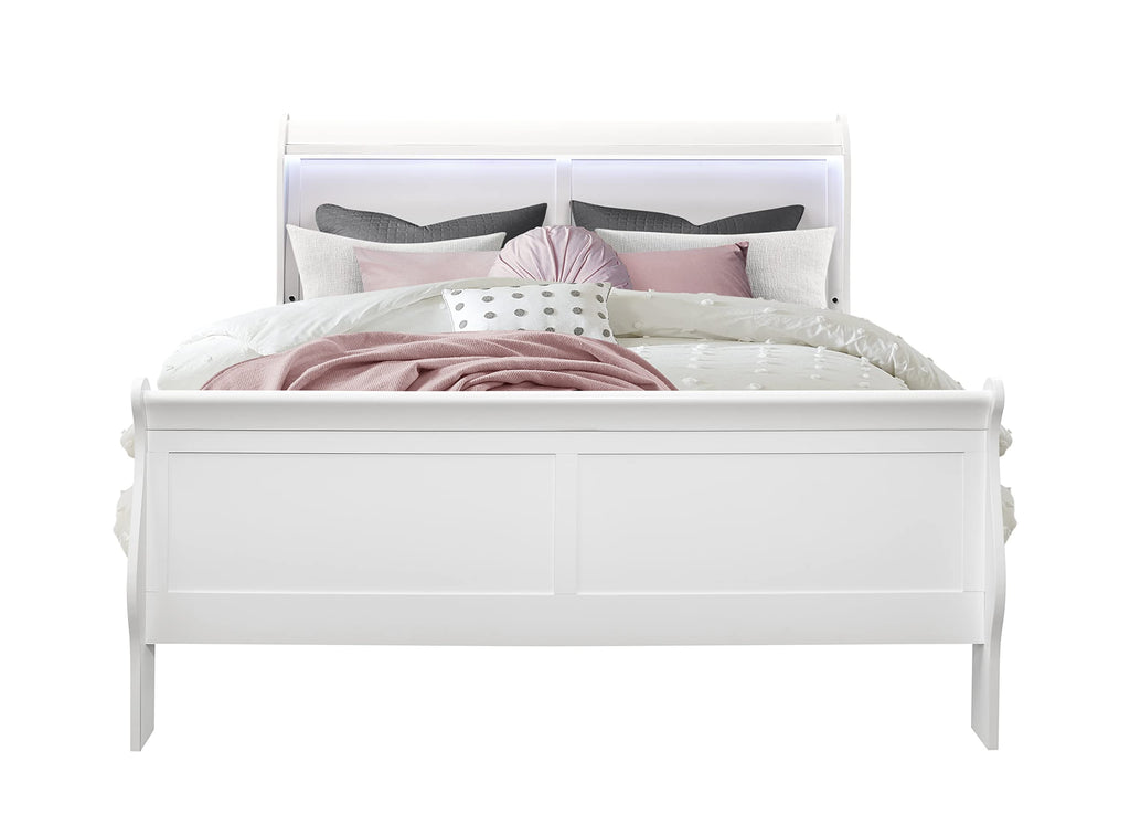Global Furniture Usa Charlie White Queen Bed