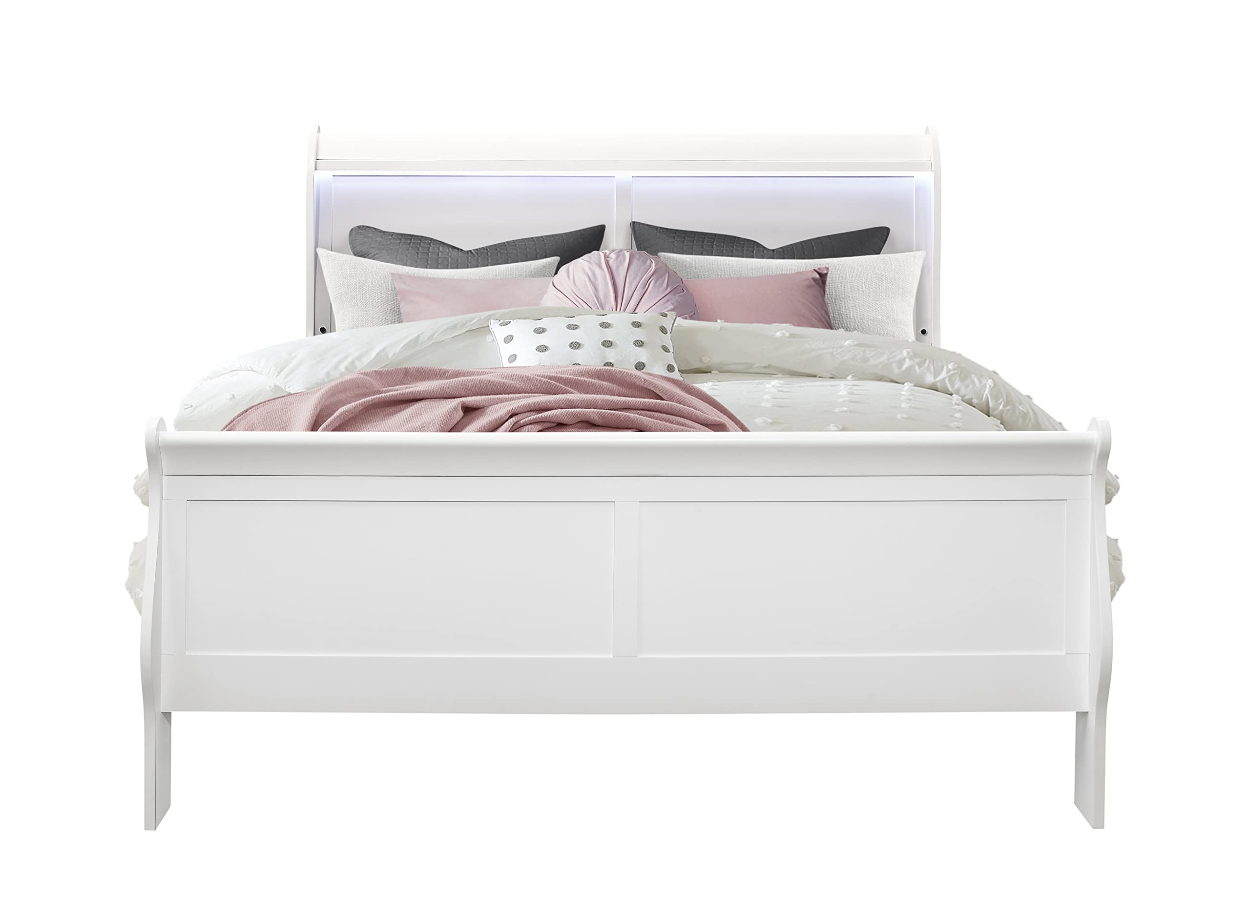 Global Furniture Usa Charlie White Queen Bed