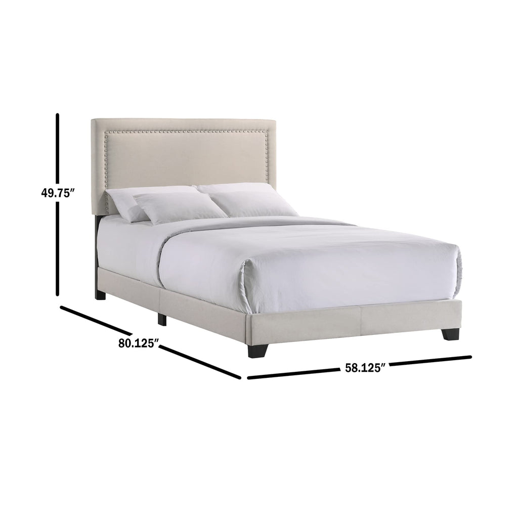 Intercon Zion Full UPH Bed Platform, Beige