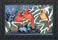 Briarwood Lane Winter Cardinal Trio Doormat Seasonal Birds Indoor Outdoor 30' X 18'