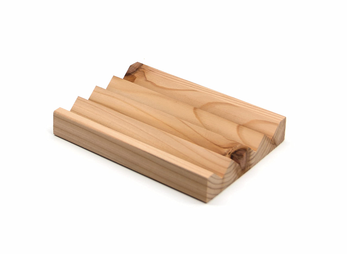 Cedar Soap dispenser Stand - Red Western Cedar Wood Riser - Handmade in Canada - Durable Pedestal Stand for Home and Kitchen, Pe
