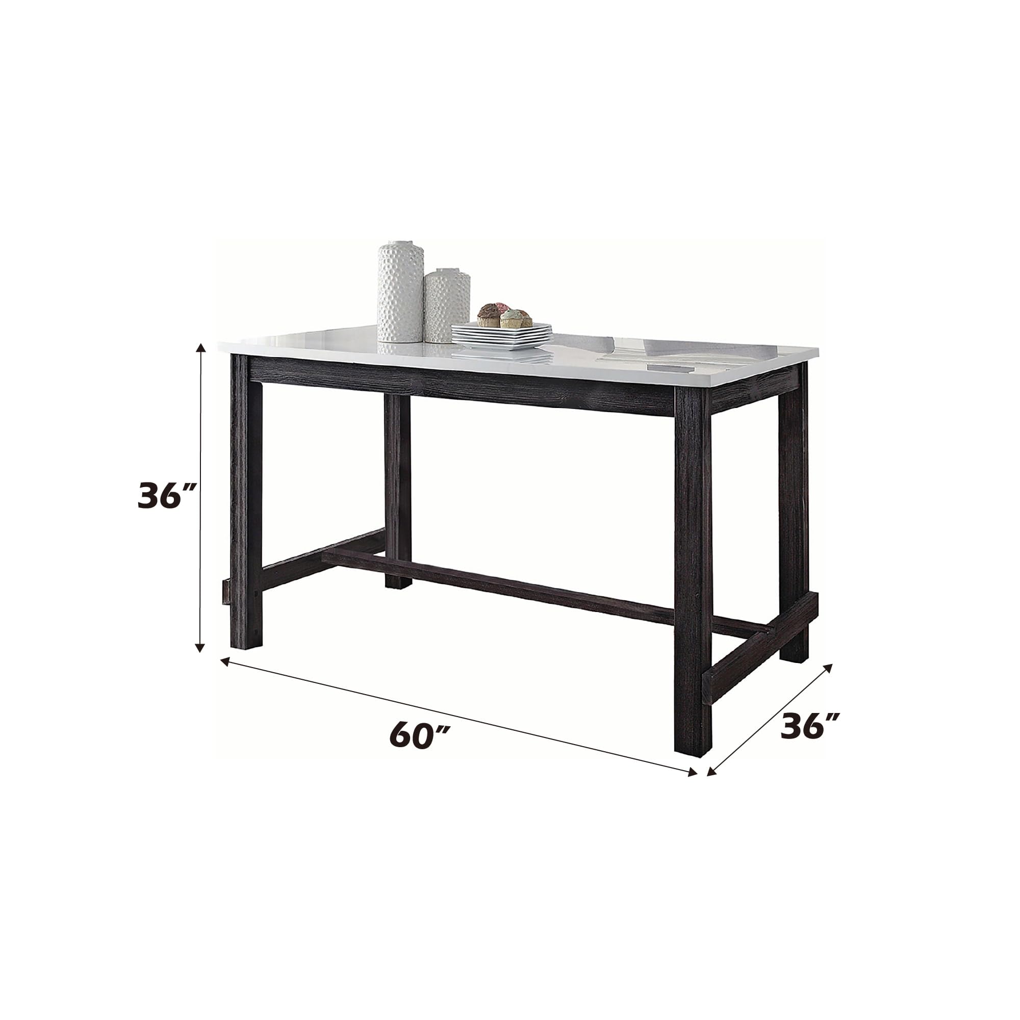 Acme Yelena Counter Height Table - Thumbnail 2