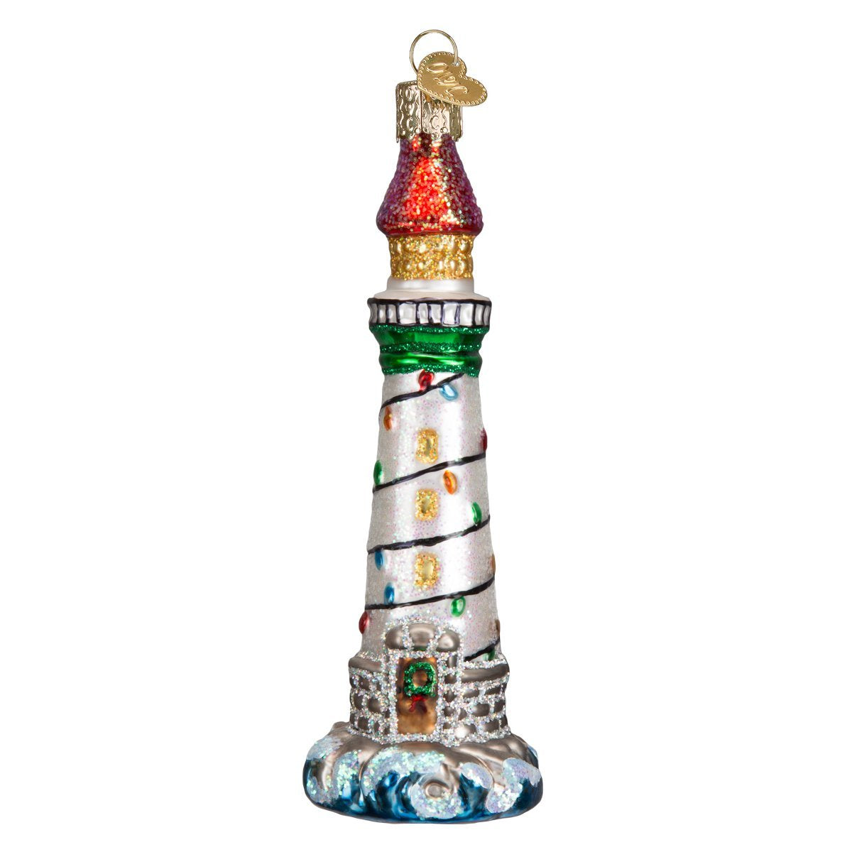 Old World Christmas Collection Glass Blown Ornaments for Christmas Tree Holiday Lighthouse