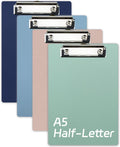 Small Clipboards 6 ' X 9 ' Mini Clipboards 4-Pack Portable A5 Size Half Letter Menu Pads Receipt Clips For School Office Resta