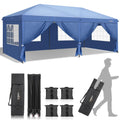 Vingli 10X20 Pop Up Canopy Tent With Sidewalls, Outdoor Gazebo Canopy Tent, Patio Event Tents Outdoor Commercial Canopy For Part