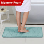 Flamingo P Memory Foam Bath Mat Bath Rug For Bathroom Extra Soft Absorbent Bathroom Rugs Non Slip Bath Rug Machine Washable Bath