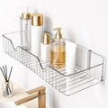 Clear WallMounted Bathroom Shelf Organiser, Pack Of 2