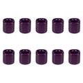 Mega Candles 10 pcs Dark Purple 1/2 Inch Diameter Ceramic Chime Ritual Spell Candle Holders, Great for Casting Chimes, Meditatio