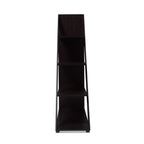 Baxton Studio Psinta Modern Shelving Unit, Dark Brown