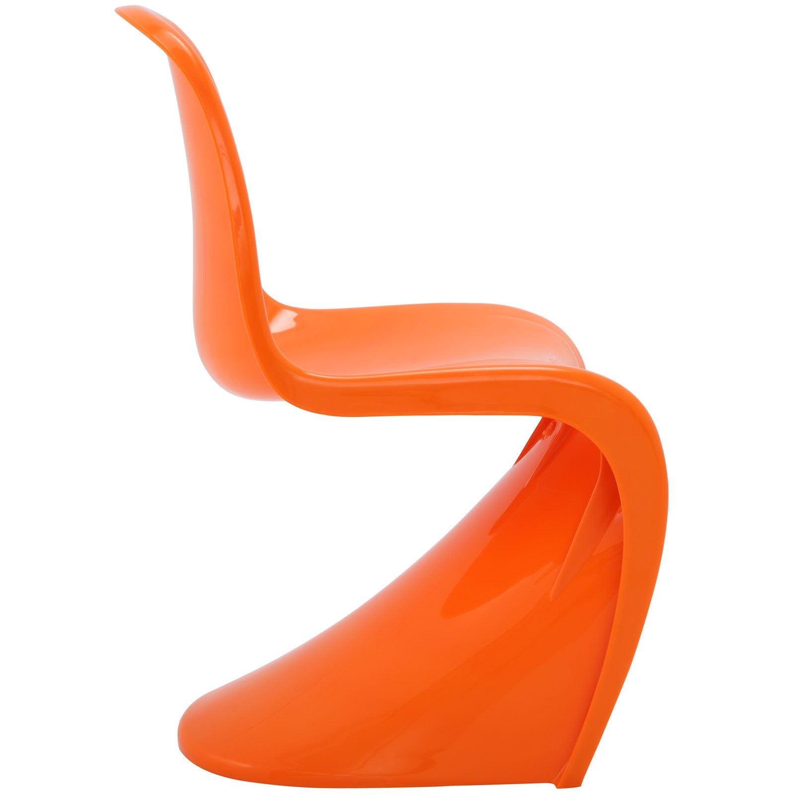 Modway Slither Dining Side Chair Set Of 2 In Orange