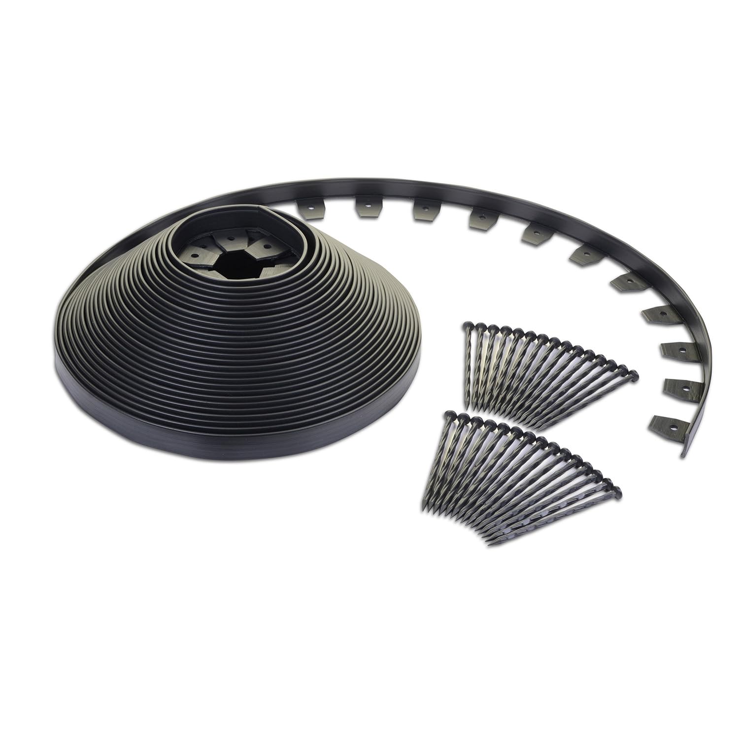 Easyflex Heavy Duty No-Dig Edging Kit - 100Ft., Black