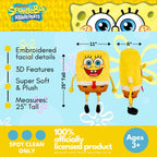 Franco Collectibles Spongebob Squarepants Kidult Bedding Super Soft Plush Cuddle Pillow Buddy, One Size, (Official Licensed Prod