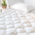 Grt Mattress Pad Cover Rayon From Bamboo King Size, Extra Thick Quilted Fitted Mattress Topper With 21 Inches Deep Pocket, Cooli