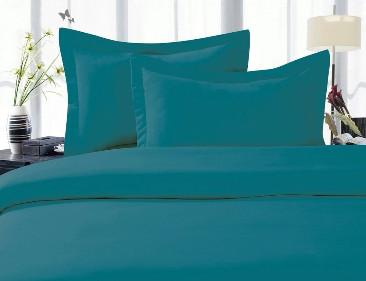 Elegant Comfort 1500 Premier Wrinkle,Fade And Stain Resistant 4-Piece Bed Sheet Set, Deep Pocket, King Turquoise