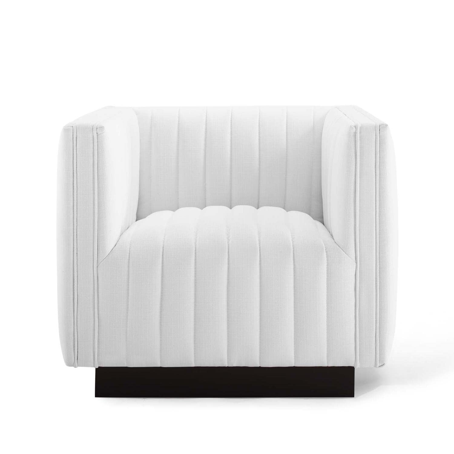 Modway Eei-5045-Whi Conjure Tufted Armchair Upholstered Fabric Set Of 2, White