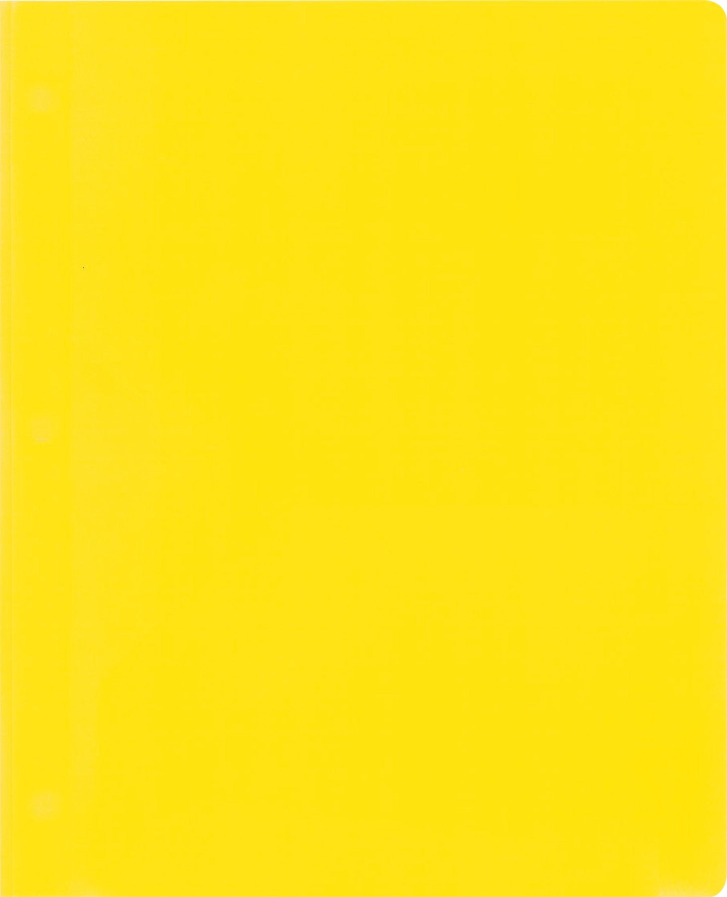 Lion 2-Pocket Plastic Folder With Fasteners, 4 Pack, Yellow (92310-Yw-4P)