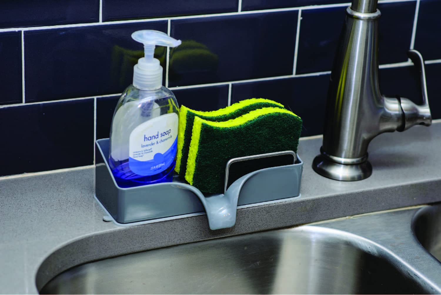 Modern Tray Soap & Sponge Holder (1)