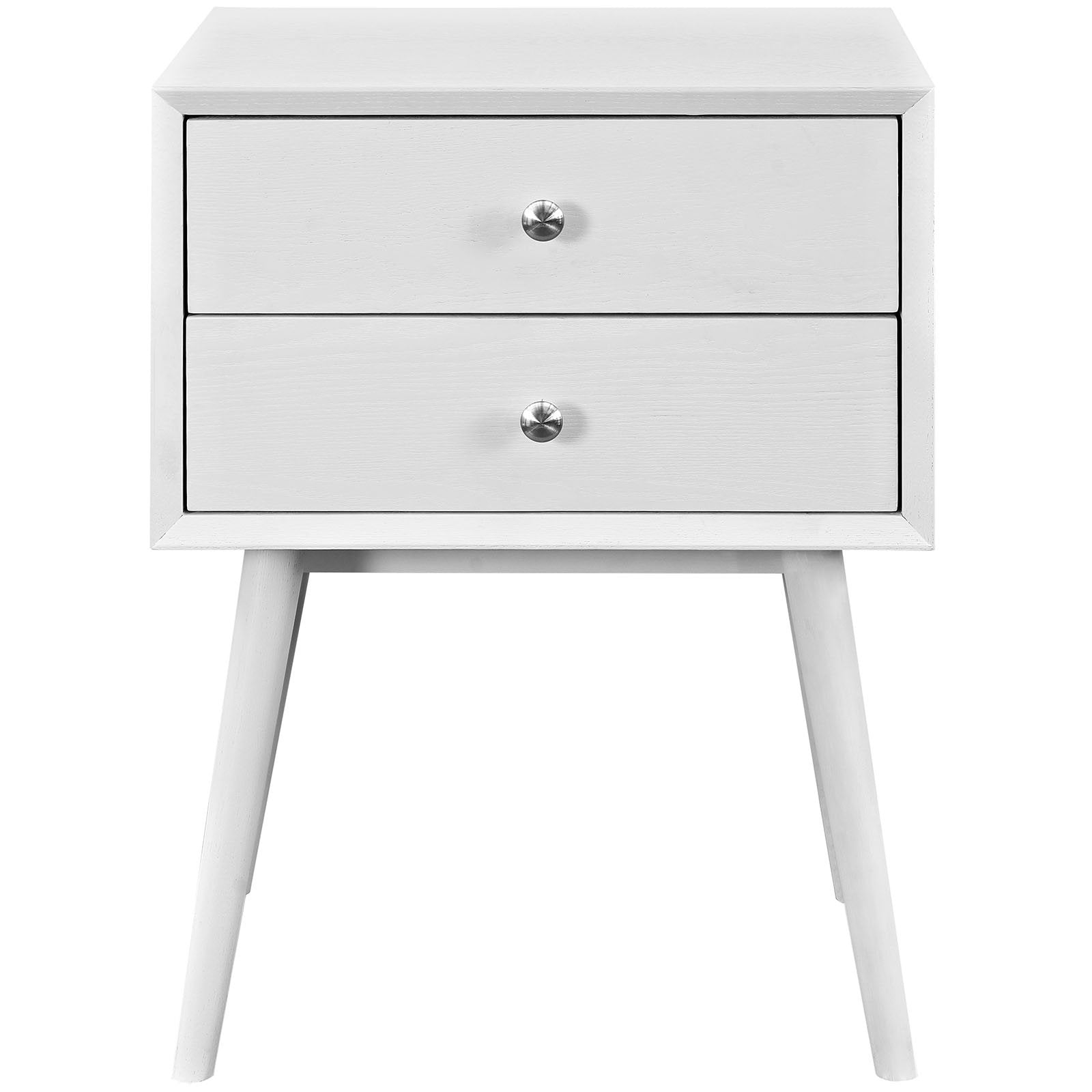 Modway Dispatch Nightstand, White, Twin