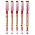 sencoo 5 pack Gel Ink Red Pen Liquid 0.35mm Ultra Fine Ballpoint Pen for Office School Stationery Students Prize Gift