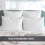 Leisureweek Premium White Pillowcases 12 Pack, Standard Queen Size, Soft Brushed 1800 Thread Count Microfiber, Allergies Free, W