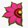 Archu Collection Reusable 12nch Vibrant Rangoli Doormats Archu Collection Lotus & Sunflower Inspired Colourful Festival Dcor  A
