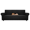 Znsayotx Stretch Oversized Couch Cover Universal Sofa Covers For Living Room Dogs Pet Furniture Protector Spandex Extra Large Sofa Slipcovers With Anti Slip Foam Sticks (Black, Xl Sofa)