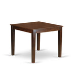 East West Furniture OXCA3-MAH-W 3 Piece Kitchen Table Set for Small Spaces Contains a Square Dining Room Table and 2 Solid Wood Seat Chairs, 36x36 Inch, Mahogany